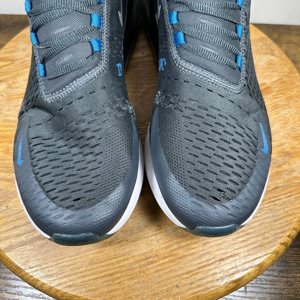Nike Air Max 270 Men's Athletic Shoes Black Blue Gray Size 12 FV0380-001 - Picture 4 of 10